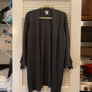 Chicos Open Front Cardigan